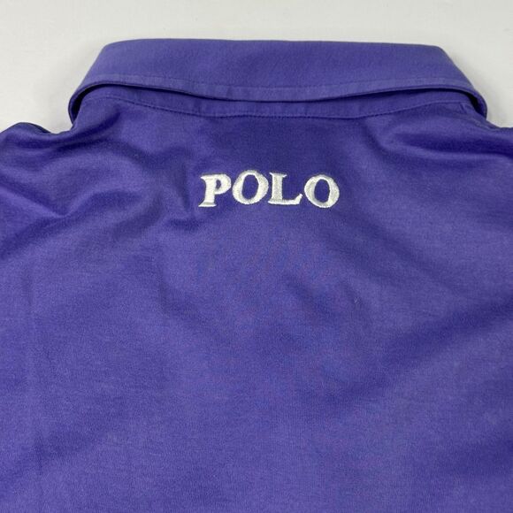 Vintage Polo Golf Ralph Lauren Mens Purple‎ Polo Shirt White Pony Size M - Picture 5 of 10